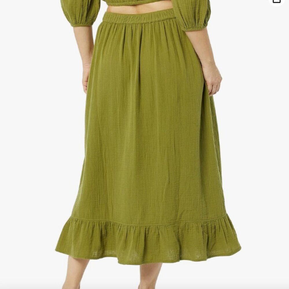 The Drop Women's Patria Gauze Pull-On Ruffle Hem Maxi Skirt - Picture 5 of 5